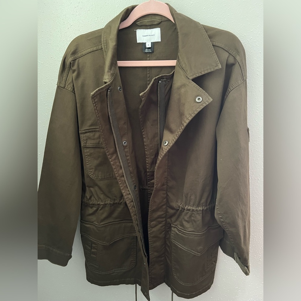 Current/Elliott The Updated Infantry Jacket In Army Green Size 2 New - Picture 7 of 13